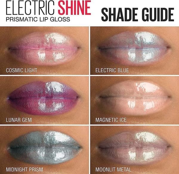 Maybelline GLOSS ELECTRIC SHINE Prismatic Läppstift Lunar Gem Violet