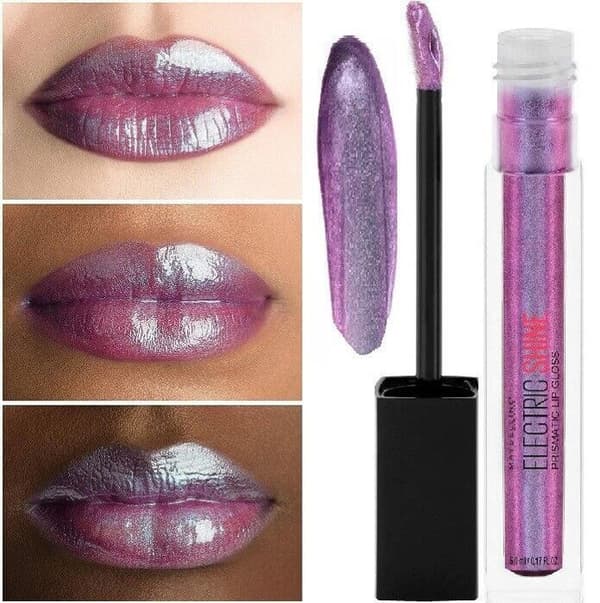 Maybelline GLOSS ELECTRIC SHINE Prismatic Läppstift Lunar Gem Violet