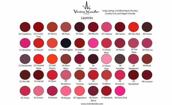 Vivien Kondor Vegan Friendly Cruelty Free MATTE Lipstick - 29 Daydream