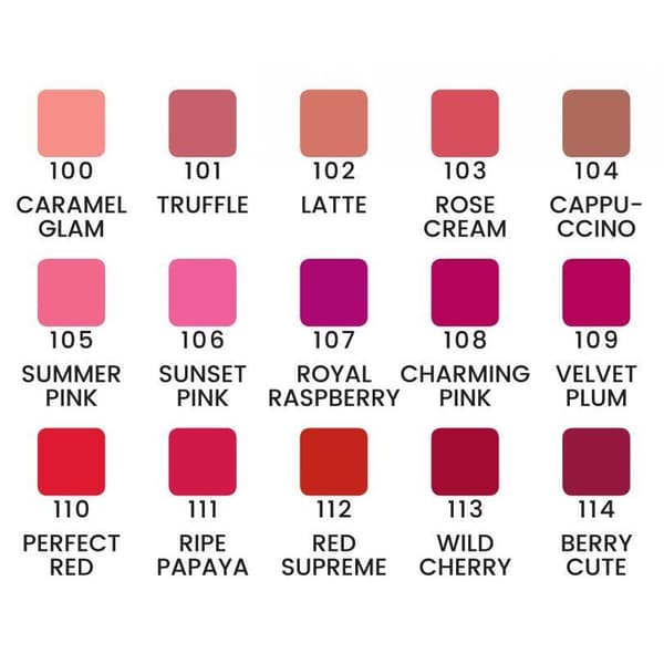 Joli lipstick - läppstift - 6 färger - Quiz Cosmetic