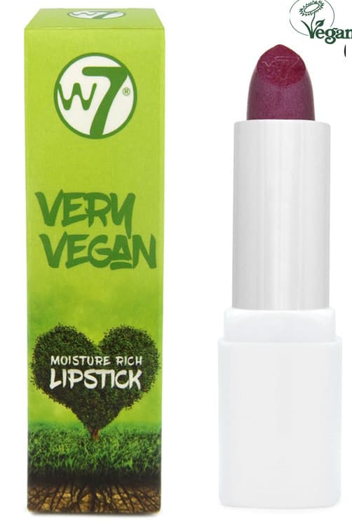 W7 Very Vegan Moisture Rich Lipstick - Peaceful Plum