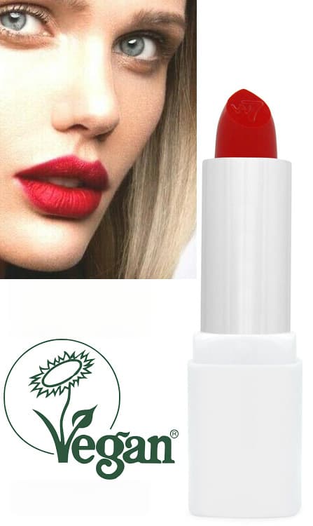 W7 VERY VEGAN Matte Lipstick-Cheerful Cherry