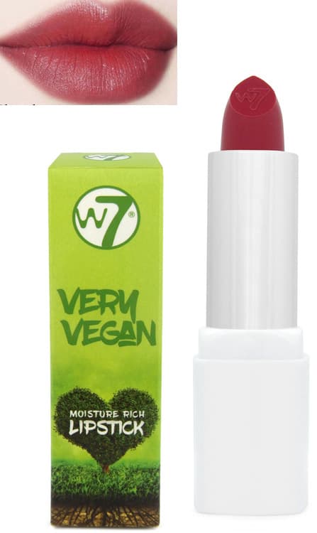 W7 Very Vegan Moisture Rich Lipstick - Red Rose