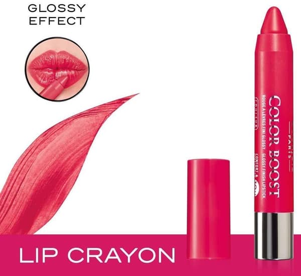 Bourjois Boost glansig Lip Crayon SPF15 Waterproof-Red Sunrise