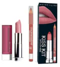 Miniatyrbild 1 av 3: Maybelline Stolen Kiss Kit-Lipstick Smokey Rose+Liner Sweet Pink