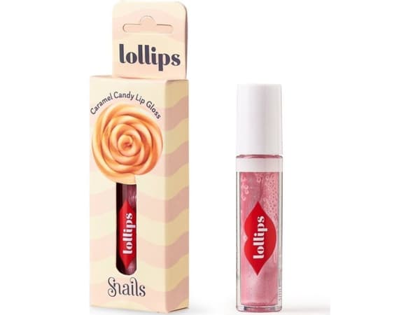 Snails Lip Gloss Lollips - Caramel Candy for children, 3ml