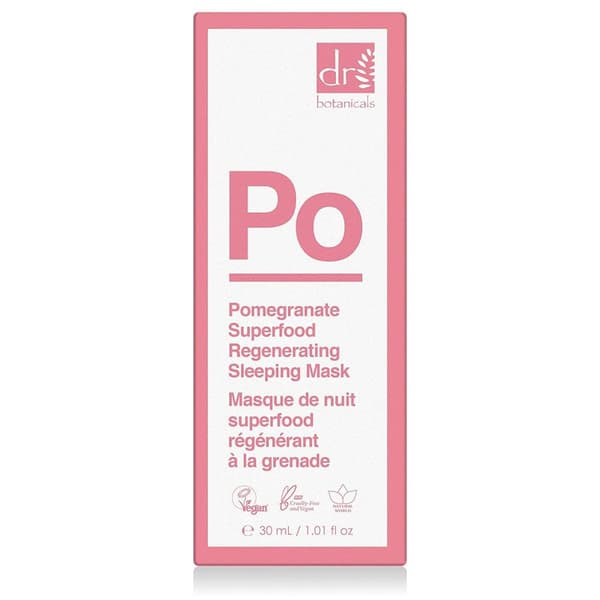 Dr Botanicals Pomegranate Face Sleeping Mask 30ml All Skin Types