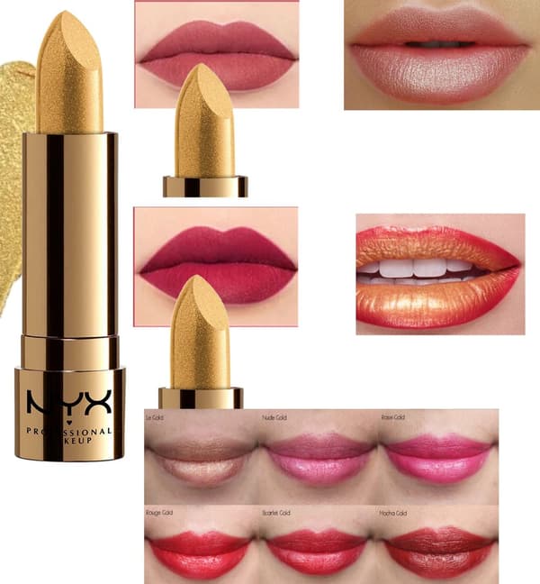 NYX Love Lust Disco Metallic Lip Topper-Gold Dipper