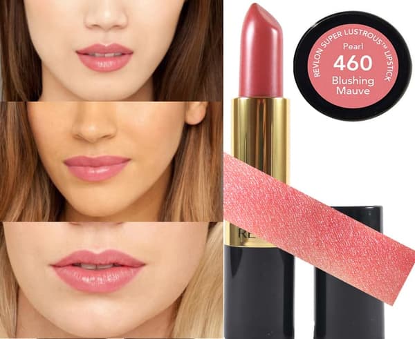 Revlon Super Lustrous PEARL Lipstick-460 Blushing Mauve