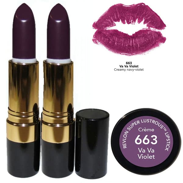 2st Revlon Super Lustrous CREME Lipstick - 663 Va Va Violet