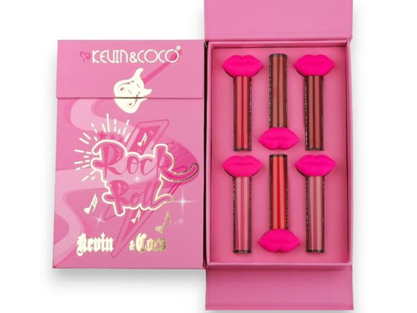 Läppglans- Matte läppstift Kit 6st