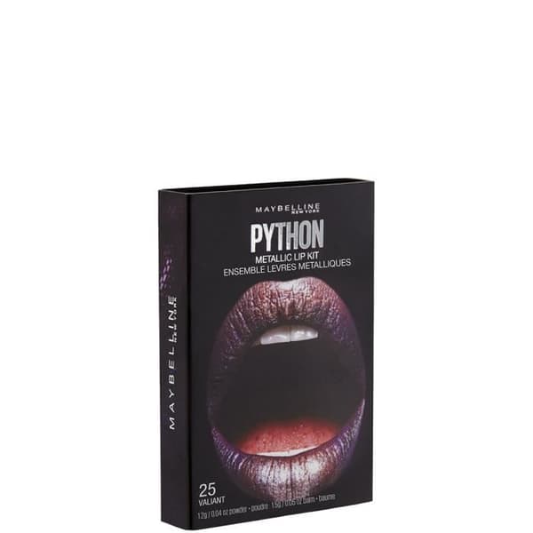 Maybelline Lip python Duo - 35 Valiant - Läppstift, lila, Valiant, #523d88 #92634f, 13 mm, 53 mm, 76 mm