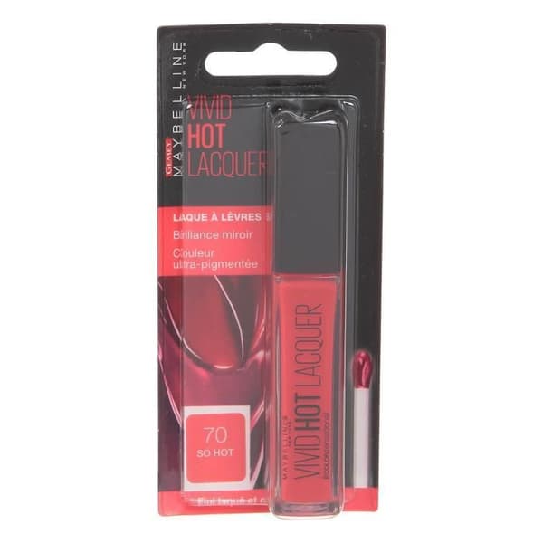MAYBELLINE Hot Lacquer Lipstick - Orange Red 70 So Hot