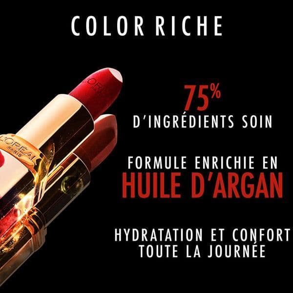 Läppstift - L'Oréal Paris - Color Riche N°124 L'Iconique - 4,3g - Satinfinish - Extrem återfuktning