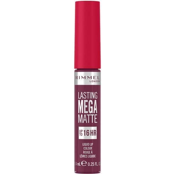 Läppstift - RIMMEL LONDON - Lasting Mega Matte - Rock Me Purple - 74 Ml - Matt finish