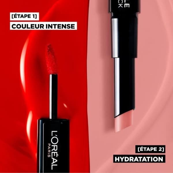Lipstick Infallible Duo 24H - L'Oréal Paris - 312 Incessant Russe - Rosa färg - Återfuktande och komfort