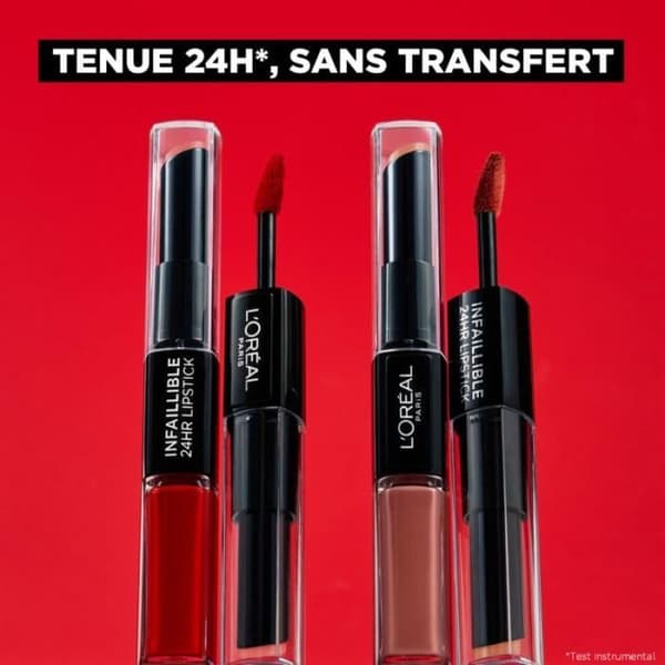 Lipstick Infallible Duo 24H - L'Oréal Paris - 312 Incessant Russe - Rosa färg - Återfuktande och komfort