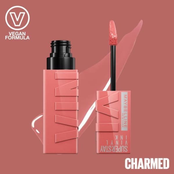 Läppstift - MAYBELLINE - VINYL 100 CHARMED - Vinyleffekt - Långvarig - Vattentät