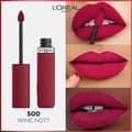 Miniatyrbild 5 av 7: flytande läppstift L'Oreal Make Up Infaillible Matte Resistance Wine not? Nº 500 (1 antal)