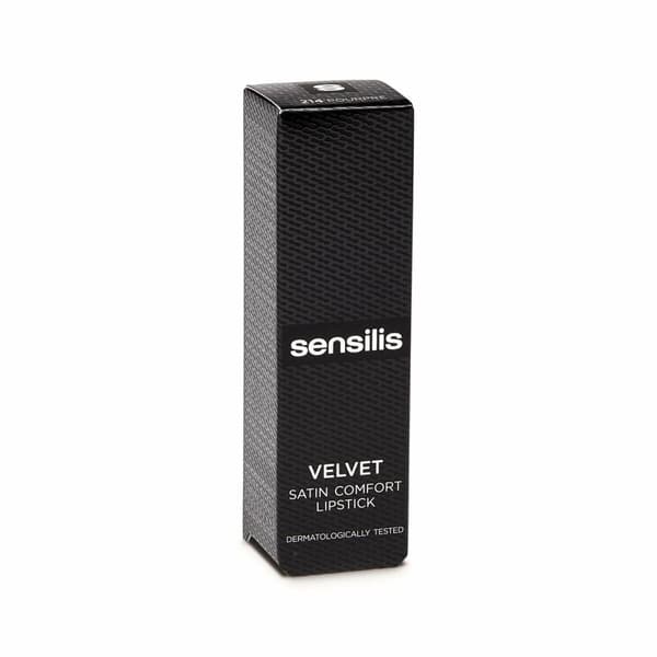 Fugtgivende Læbestift Sensilis Velvet 214-Pourpre Satin finish (3,5 ml)