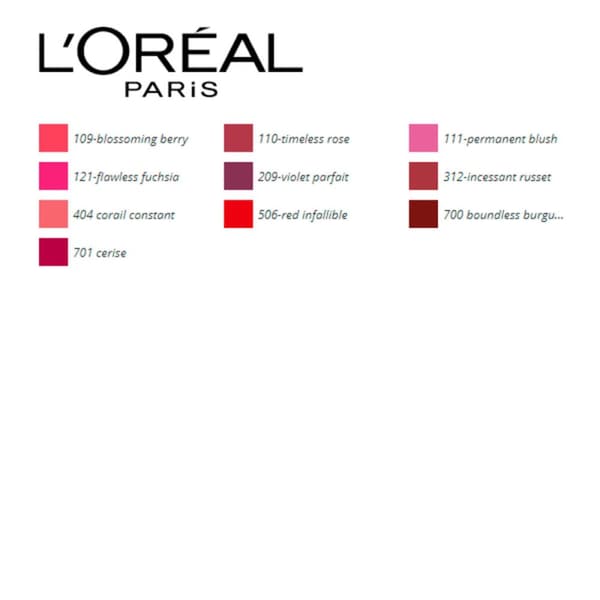 Huulipuna Infallible L'Oreal Make Up (5,6 ml) - 701 cerise