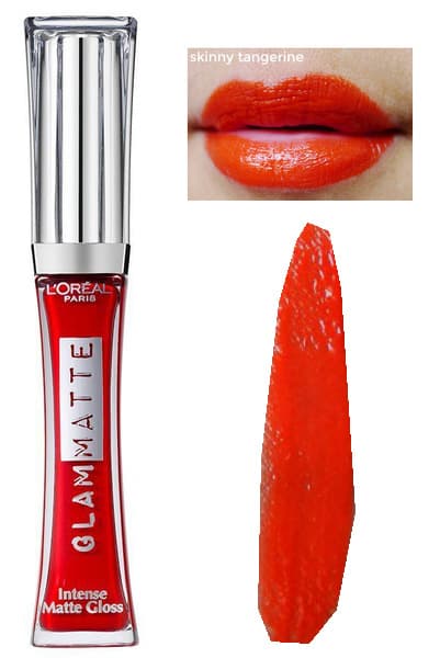 L'Oreal Glam Matte Intense Matte Lip Gloss-Skinny Tangerine