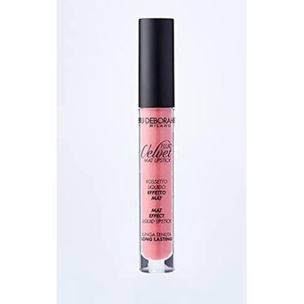 Läppstift - DEBORAH - Fluid Velvet Lipstick N.19 - Intensiv färg - Flockad applikator - Vattentät