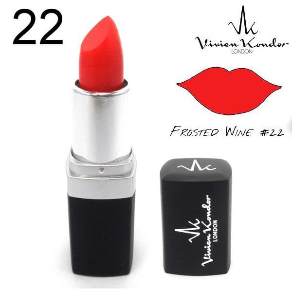 Vivien Kondor Vegan Friendly MATTE Lipstick-Frosted Wine