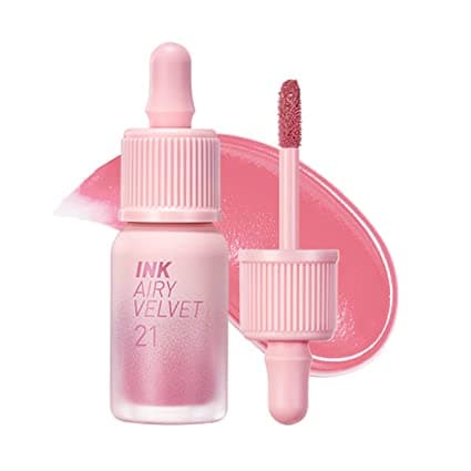 Peripera INK AIRY VELVET 021 FLUFFY PEACH 4 g - Långvarigt flytande läppstift