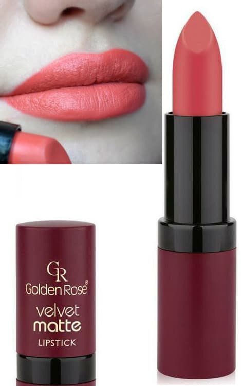 Golden Rose Velvet Matte Lipstick-Indian Red