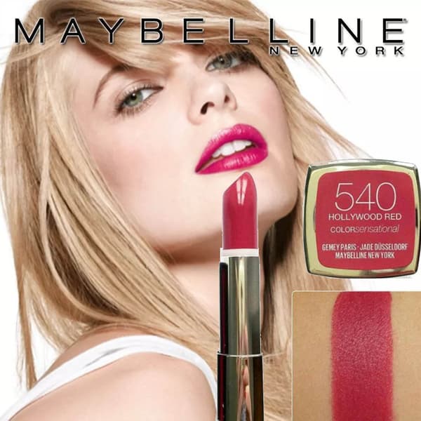 Maybelline The Shine Lip Kit-540Hollywood Red+Lipliner 80 Ruler
