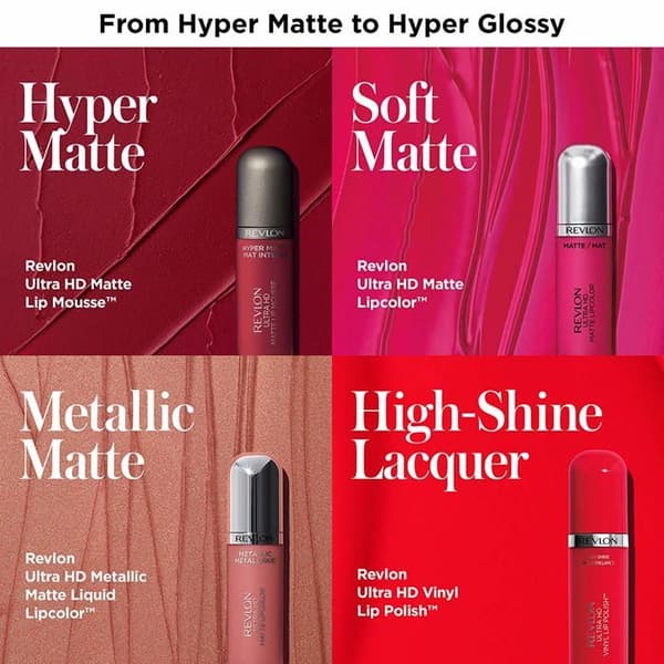 Revlon professionellt läppstift - 7240747023 - Revlon Ultra HD Matte Metallic Lipstick - Shine (Bronzed)