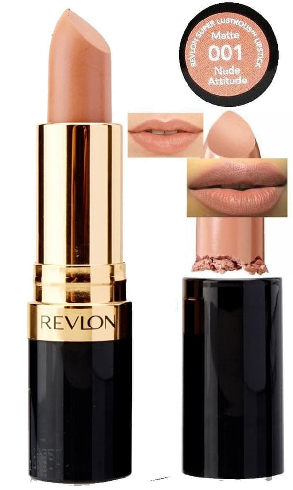 Revlon Super Lustrous MATTE Lipstick-001 Nude Attitude
