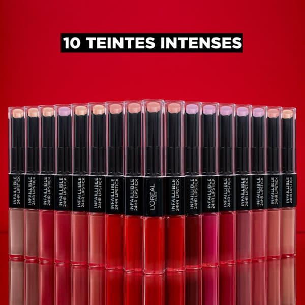 Läppstift - L'Oréal Paris - Infaillible 24h N°502 Red to Stay - 5,6ml - Vibrerande färg - 24h hold*