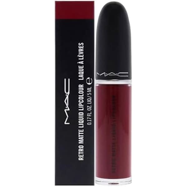 MAC Retro Matte Liquid Lip Color Dance With Me Lipstick 5 Ml - Matt och intensiv - Röd
