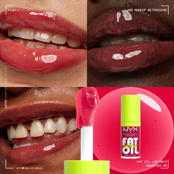 Gloss - NYX Professional Makeup - FAT OIL LIP DRIP - Nyans NEWSFEED - Hydrering 12h - Icke klibbig