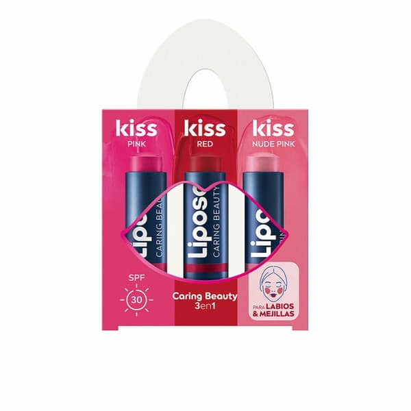 Huulivoide Liposan KISS KISS KISS 3 Kappaletta