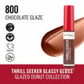 Miniatyrbild 3 av 6: Läppglans Rimmel London THRILL SEEKER Nº 800-Chocolate Glaze 10 ml