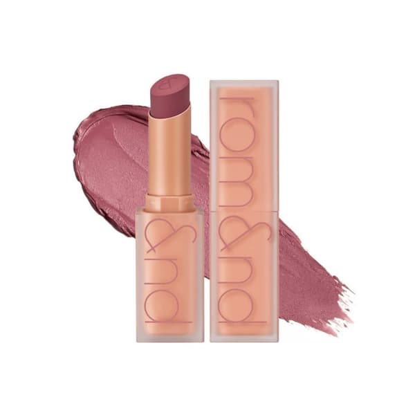 rom&nd Zero Matte Lipstick 22 Mauve Beans 3g - violetti mattahuulipuna