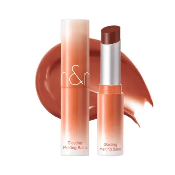 rom&nd Glasting Melting Balm 15. Pecan Brew 3,5 g - återfuktande läppbalsam med karamell
