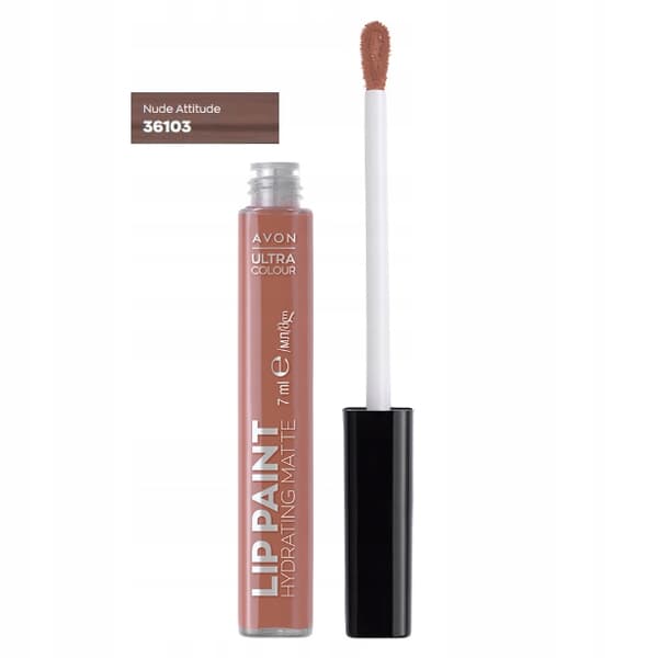 AVON Nude Attitude kosteuttava nestemäinen huulipuna