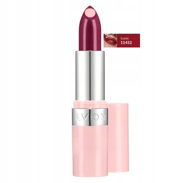 AVON Hydramatic Shine Scarlet hyaluronsyra läppstift