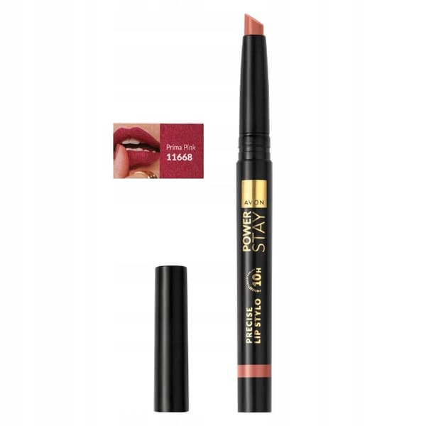 AVON Powerstay Precision -huulipuna 10 Hours Prima Pink