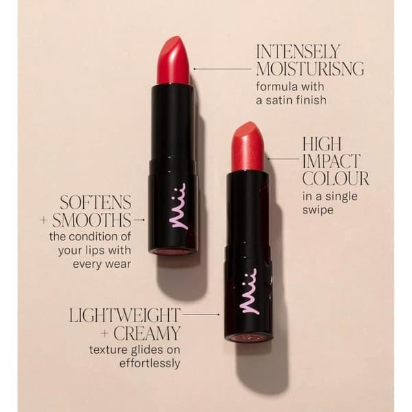 Mii Cosmetics Fuktgivande Läppälskare Rouge à Lèvres Breathe 03