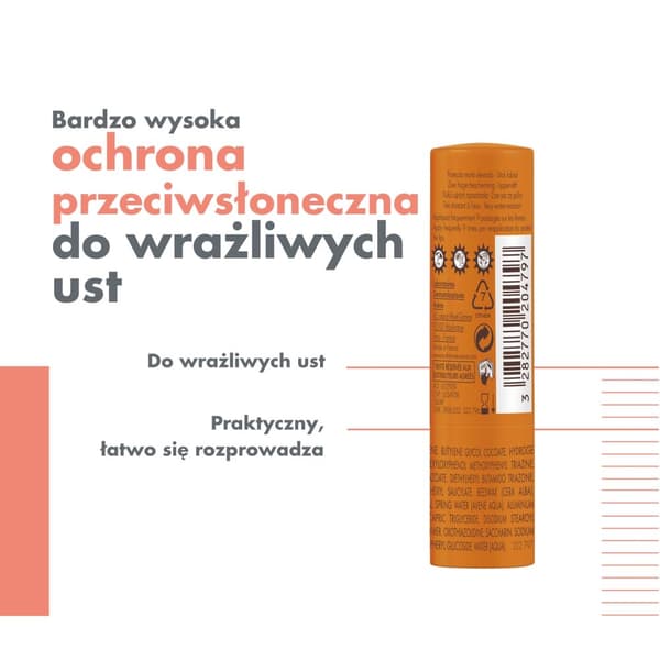AVENE SUN SPF50+ läppbalsam solskydd 3g