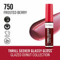 Miniatyrbillede 3 af 6: Lipgloss Rimmel London THRILL SEEKER Nº 750-Frosted Berry 6 ml