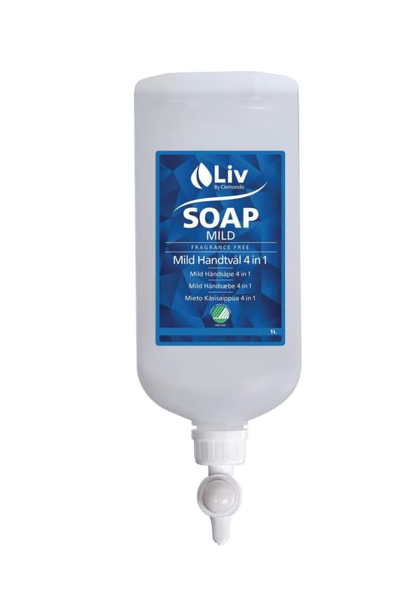 Tvål LIV Mild 4 i 1 DP oparfymerad 1L