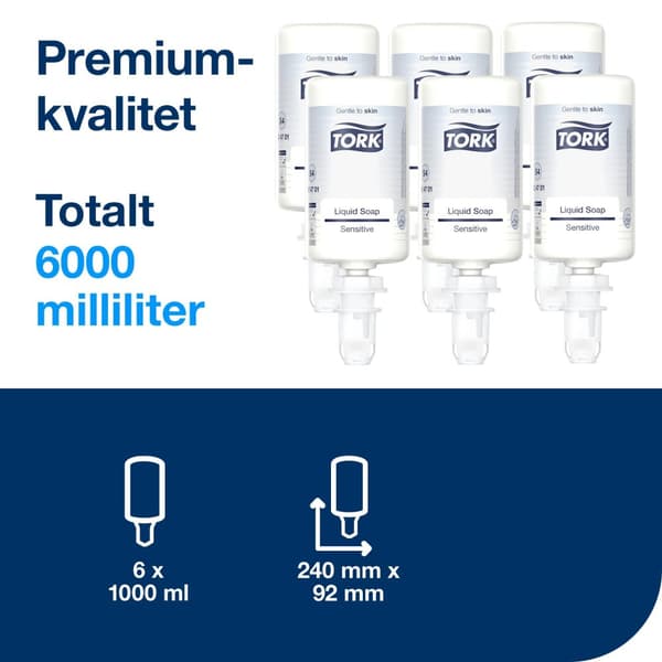 Tvål TORK S4 Sensitive oparfymerad 1L