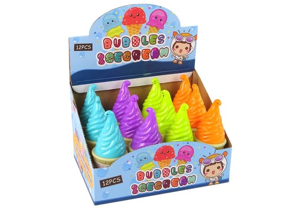 Ice-cream Soap Bubbles 4 Colours 80ml