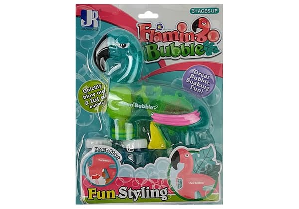 Soap Bubble Gun Flamingo Blue